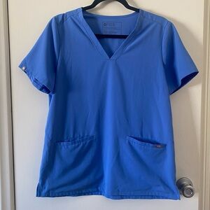 Figs Casma Three-Pocket Ceil‎ Blue Scrub Top